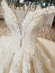 AOLANES 2018 Champagne Lace Sleeveless Bridal Gowns Long Train Lace Up Ball Gown Vintage Wedding Dresses Vestido De Noiva