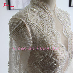 Jark Tozr Custom Made High Neck Full Sleeve Lace Beading Sequins A-line Bridal Wedding Dresses 2019 China Vestido De Casamento