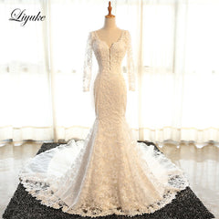 Liyuke Strapless Of  A-Line Wedding Dress With Tiered Skirt Of Court Train Wedding Gown
