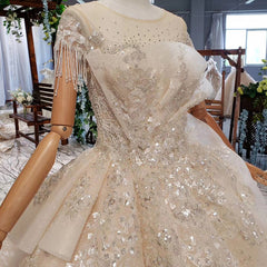 HTL794 special wedding dresses long train appliques bead o-neck short sleeves wedding gown find store vestidos de noiva princesa