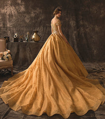Maternity Luxury Champagne Gold  Wedding Dresses Long Train Sweetheart Elegant Plus size Vestido De Noiva Bride Gown Bridal