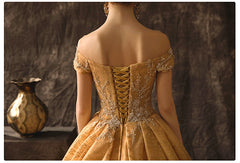 Maternity Luxury Champagne Gold  Wedding Dresses Long Train Sweetheart Elegant Plus size Vestido De Noiva Bride Gown Bridal