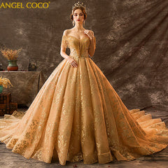 Luxury court retro trailing ceremony high-end private custom Royal Wedding Dress Maternity Dress beaded tassel Bride Gown Bridal