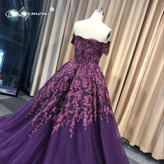 Leeymon Elegant Lace Off Shoulder Prom Dress Red Crystal Evening Dress 2019 Ball Gown Party Dress for Wedding LY1161