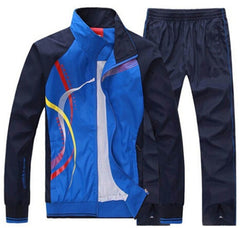 UNCO&BOROR women Men Sportswear Suit Autumn Spring jacket Men set Tracksuit outwear brand-clothing man sportsuit hoodies+pant
