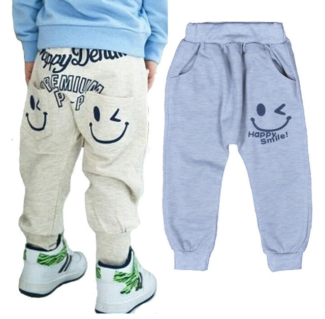 Free Shipping New 2017 Hot Sale Children cotton pants Boys Girls Casual Pants 2 Colors Kids Sports trousers Harem pants