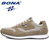 BONA New Typical Style Men Running Shoes Lace Up Mesh Upper Sport Shoes Outdoor Activities Athletic Shoes Comfortable Sneakers