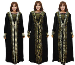 Women Lady Clothes Muslim Islamic Arab Maxi Dress Long Full Length Black Hot Drilling Kaftan Jibab Abaya Clothes Turkey Robe