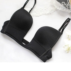 Formal dress all-match sexy invisible women's underwear bra Convertible Straps Solid Deep unlined Plunge U shape Push Up Bras