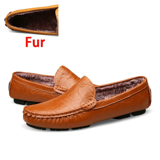 DEKABR Big Size 36~50 High Quality Genuine Leather Men Shoes Soft Moccasins Loafers Fashion Brand Men Flats Comfy Driving Shoes