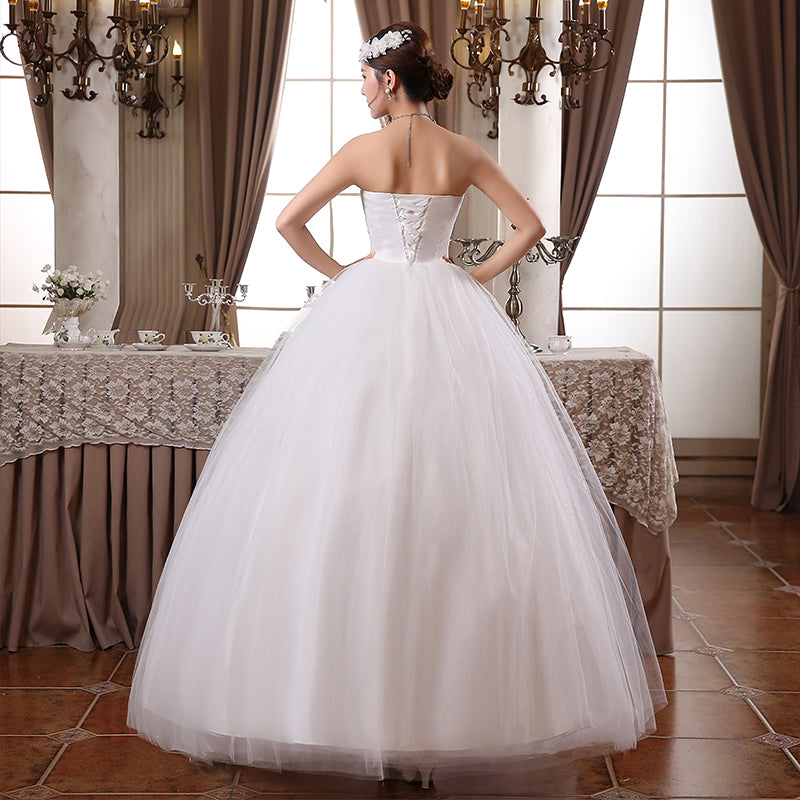 HOT Free shipping new 2019 white princess fashionable lace wedding dress romantic tulle wedding dresses Vestidos De Novia HS099