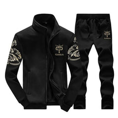 New Winter Men Set Fashion Brand Fleece Lined Thick Tracksuit + Pants Male Spring Warm Hooded Sporting Suit Mens Sportswear