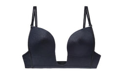 Women Deep Plunge U shape Bras Sexy Seamless blackless Adjustable Convertible Straps Push Up women's Bra for formal dress