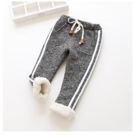 BibiCola Girls Winter Leggings Kids Autumn Winter Pants Baby Girls Boys Thick Warm Trousers Children Girls Christmas Pants