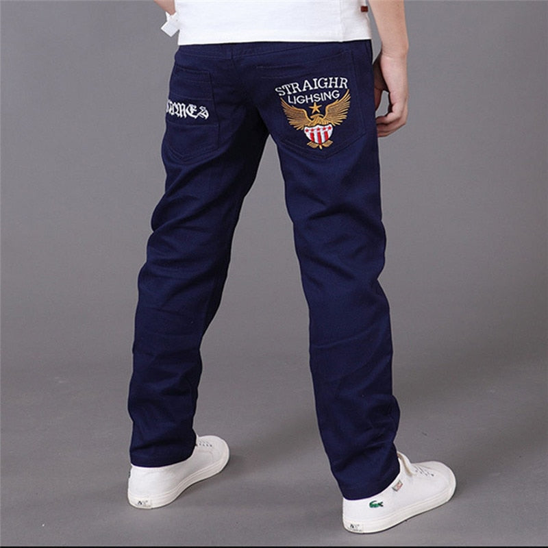 Letter Kids Boys Pants Trousers Clothes 2018 New Hot Casual Cotton Elastic Waist Pencil Pants for Boys Children Clothing Ds175