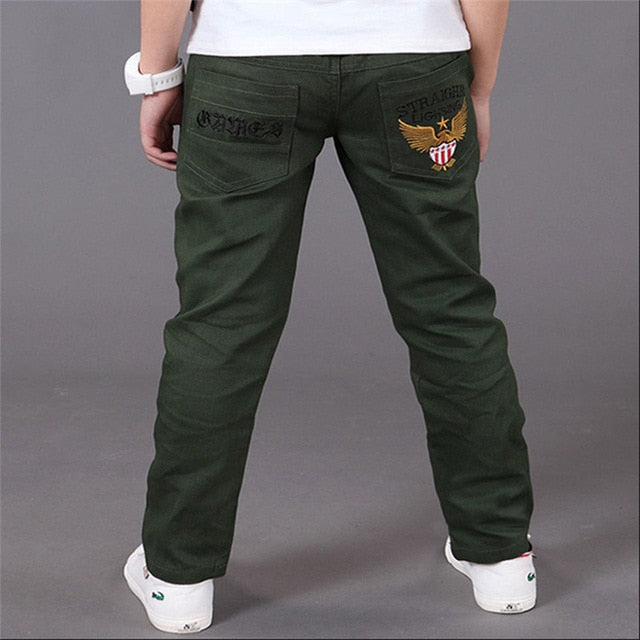 Letter Kids Boys Pants Trousers Clothes 2018 New Hot Casual Cotton Elastic Waist Pencil Pants for Boys Children Clothing Ds175