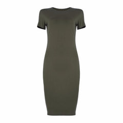 1pcs Womens Dress Vestido Short Sleeve Slim Bodycon Dress Tunic Crew Neck Casual Pencil Dress New Arrival