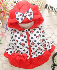 New Girls jackets fashion Minnie cartoon Clothing coat baby girl winter warm and casual Outerwear for 1-5 years old Kids jackets