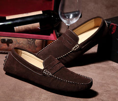 Tangnest Men Flat Shoes 2019 New Square Toe Men Loafers Soft Leather Comfortable Men Shoe Driving Shoes Man Size 39~47 XMR1675