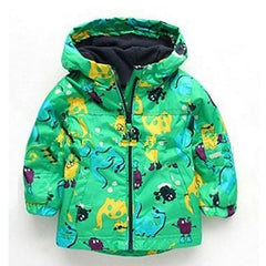 Children Coat Baby Girls winter Coats long sleeve coat girl's warm Baby jacket Winter Outerwear cartoon fleece