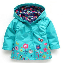 Children Coat Baby Girls winter Coats long sleeve coat girl's warm Baby jacket Winter Outerwear cartoon fleece
