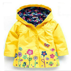 Children Coat Baby Girls winter Coats long sleeve coat girl's warm Baby jacket Winter Outerwear cartoon fleece