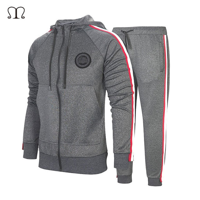 Tracksuit For Men 2 Pieces Set New Fashion Jacket Sportswear Men Tracksuit Hoodie Spring Autumn Men Brand Clothes Hoodies+Pants
