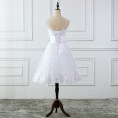 JIERUIZE vestidos de novia Lace Appliques Pearls Short Wedding Dresses Lace Up Back Cheap Wedding Gowns robe de mariee
