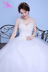 AIJINGYU 2018 white free shipping new hot selling cheap ball gown lace up back formal bride dresses wedding dress WK149