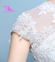 AIJINGYU 2018 elegant free shipping new hot selling cheap ball gown lace up back formal bride dresses wedding dress WK136