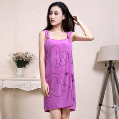 Microfiber Soft Bath Towel Fashion Women Sexy Wearable Quick Dry Magic Bathing Beach Spa Bathrobes Wash Clothing Beach Dresses