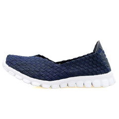 2017 new hollow fabric shoes female flying net air movement hand weaving increased thick shoes elastic woven belt  sport shoe