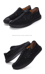 Merkmak Breathable Hole Summer Leisure Loafers for Men Hollow Out Beach Casual Shoes Soft Comfortable Driving Footwear Moccasins