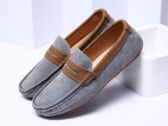 Tangnest Brand Men Suede Leather Loafers New 2017 British Style Men's Flats Man Comfortable Driving Shoes Man Moccasins XMR2522