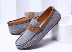 Tangnest Brand Men Suede Leather Loafers New 2017 British Style Men's Flats Man Comfortable Driving Shoes Man Moccasins XMR2522