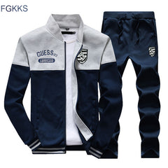 FGKKS 2018 Men Sportswear Hoodies Set New Autumn Suit Clothes Tracksuits Male Sweatshirts & Coats Polo Track Suits