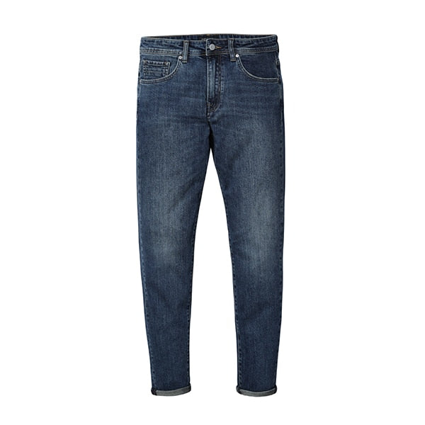 SIMWOOD 2018 New Jeans Men Classical Jean High Quality Straight Leg Male Casual Pants Plus Size Cotton Denim Trousers  180348