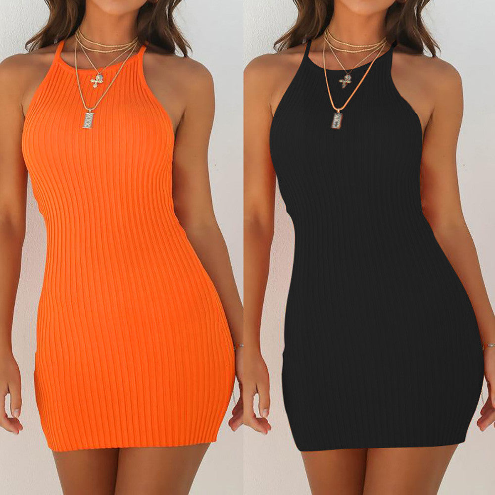 Women Sling Sleeveless Holiday Party Mini Dress