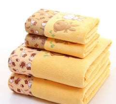 2pcs/set Microfiber Elegant Embroidered Towel Sets Solid 1pc Face Towel and 1pc Bath Towel Quick Dry Towels Bathroom for Adult