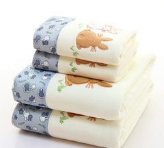 2pcs/set Microfiber Elegant Embroidered Towel Sets Solid 1pc Face Towel and 1pc Bath Towel Quick Dry Towels Bathroom for Adult