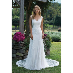 Fansmile New Vestido De Noiva White Lace Mermaid Wedding Dress 2018 Train Plus Size Customized Wedding Gown Bride Dress FSM-466M