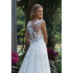 Fansmile New Vestido De Noiva White Lace Mermaid Wedding Dress 2018 Train Plus Size Customized Wedding Gown Bride Dress FSM-466M