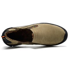 MVVT Comfort Genuine Leather Casual Shoes Men Loafers Suede Men Winter Shoes Breathable Outdoor Training Shoes Walking Zapatos