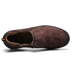 MVVT Comfort Genuine Leather Casual Shoes Men Loafers Suede Men Winter Shoes Breathable Outdoor Training Shoes Walking Zapatos