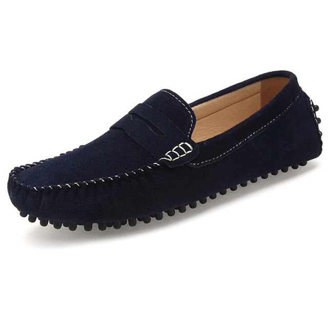 Tangnest Men Flat Shoes 2019 New Square Toe Men Loafers Soft Leather Comfortable Men Shoe Driving Shoes Man Size 39~47 XMR1675