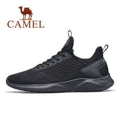 CAMEL Men's Running Shoes Lightweight Off-white Comfortable Men Sneakers Men Breathable Sport Shoes For Outdoor Sports