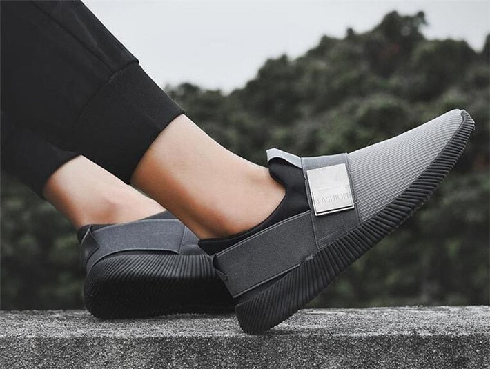 Tangnest NEW 2018 Casual Men's Shoes Fashion Breathable Slip-on Mesh Shoes Autumn Lightweight Sneakers Man Comfort Flats XMR2919