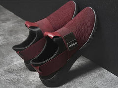 Tangnest NEW 2018 Casual Men's Shoes Fashion Breathable Slip-on Mesh Shoes Autumn Lightweight Sneakers Man Comfort Flats XMR2919