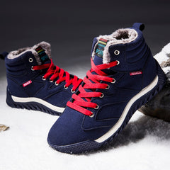 Men Shoes 2018 Winter Plush Snow Boots Comfortable Keep Warm Outdoor Sport Walking Boots Male Athletic Sneakers For Adult