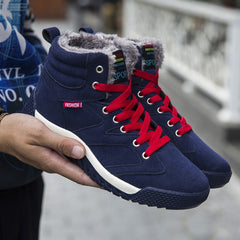 Men Shoes 2018 Winter Plush Snow Boots Comfortable Keep Warm Outdoor Sport Walking Boots Male Athletic Sneakers For Adult